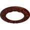 Ekena Millwork Ribbon with Bow Medallion (Canopies up to 7 1/2"), 12 1/4"OD x 7 1/2"ID x 7/8"P, Brushed Mahogany CM12RIBMF - alternate 3